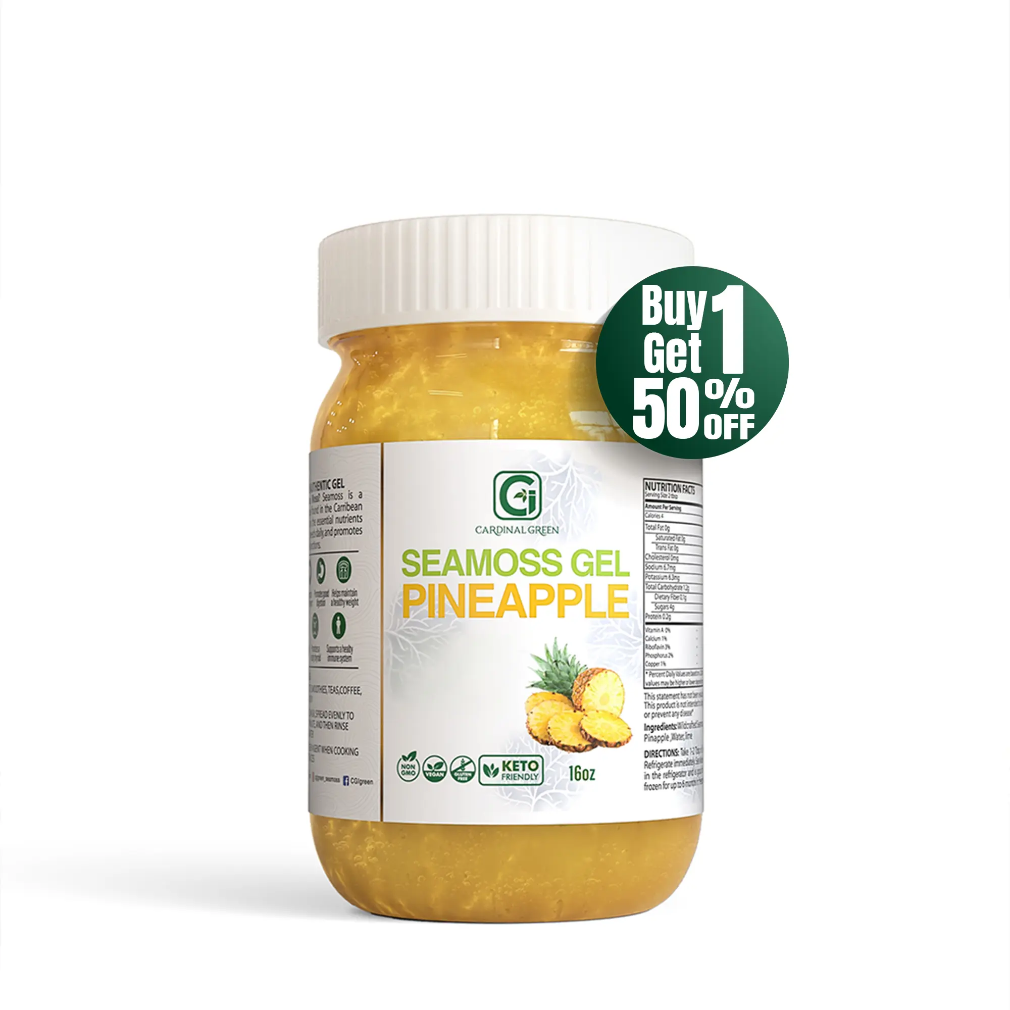 Pineapple Sea Moss Gel | Minerals & Vitamins Enriched