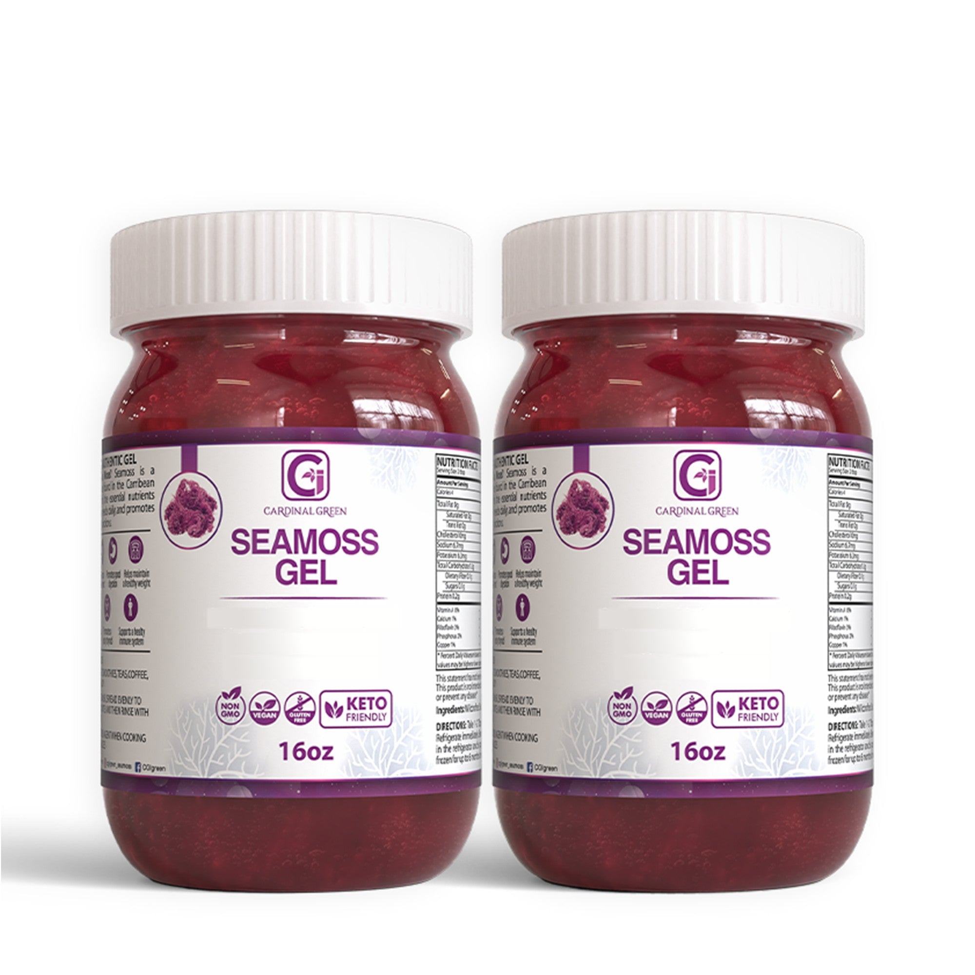 2x High Quality Jamaican Purple Sea Moss Gel 16oz