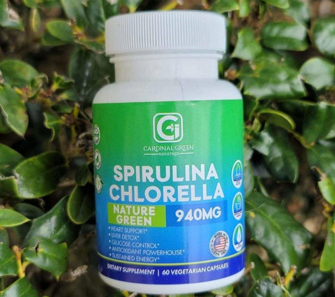 60 Spirulina & Chlorella Capsules - CGI Green