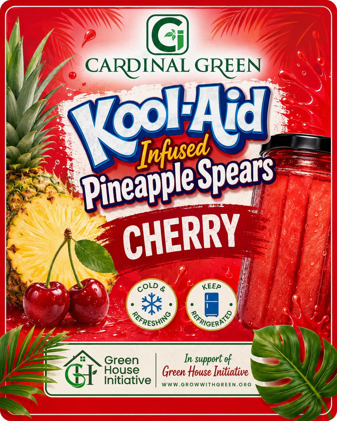 Kool-Aid Infused Pineapple Spears — Summer Fundraiser