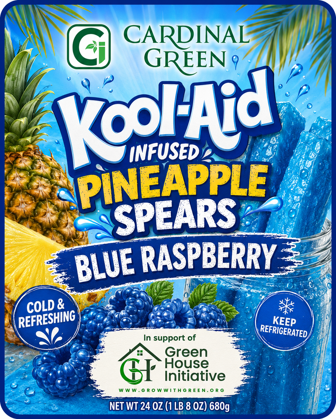Kool-Aid Infused Pineapple Spears — Summer Fundraiser
