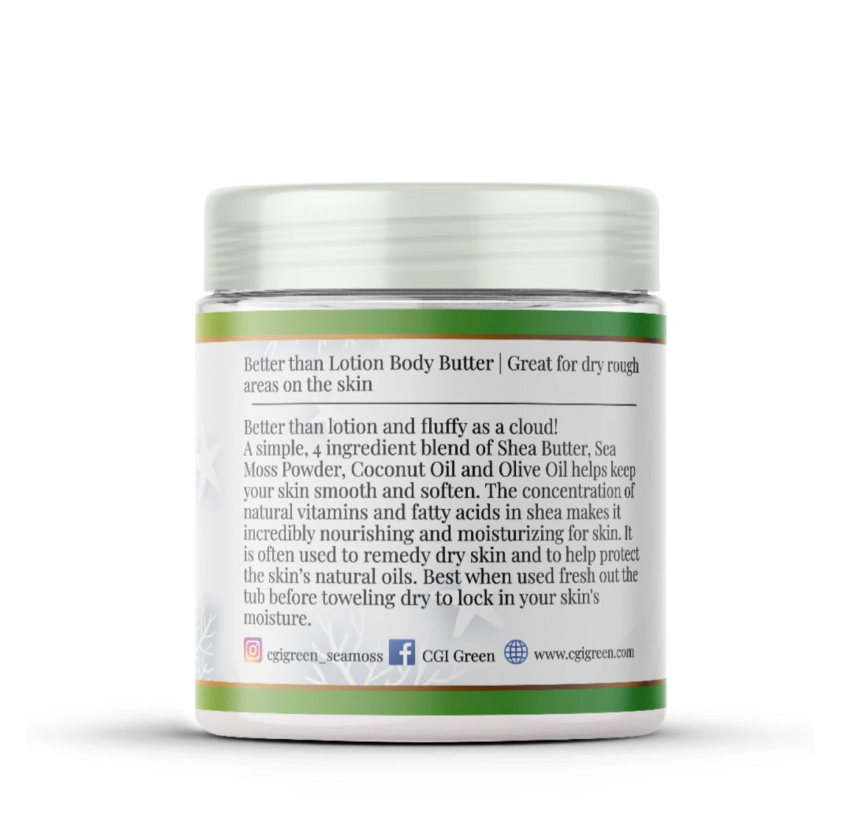4.5 oz Better Body Butter/Lotion - CGI Green