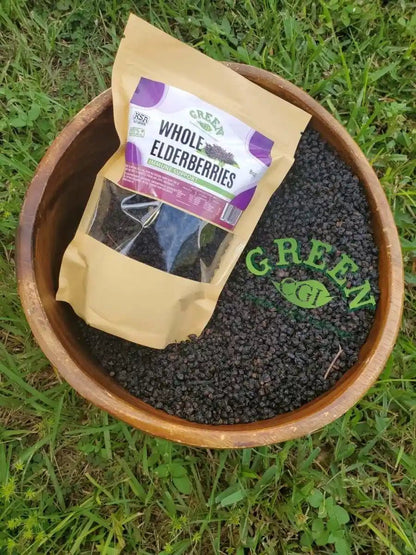 5lb - 30lb+ Dried Elderberries Whole - Bulk Orders - Wholesale - CGI Green