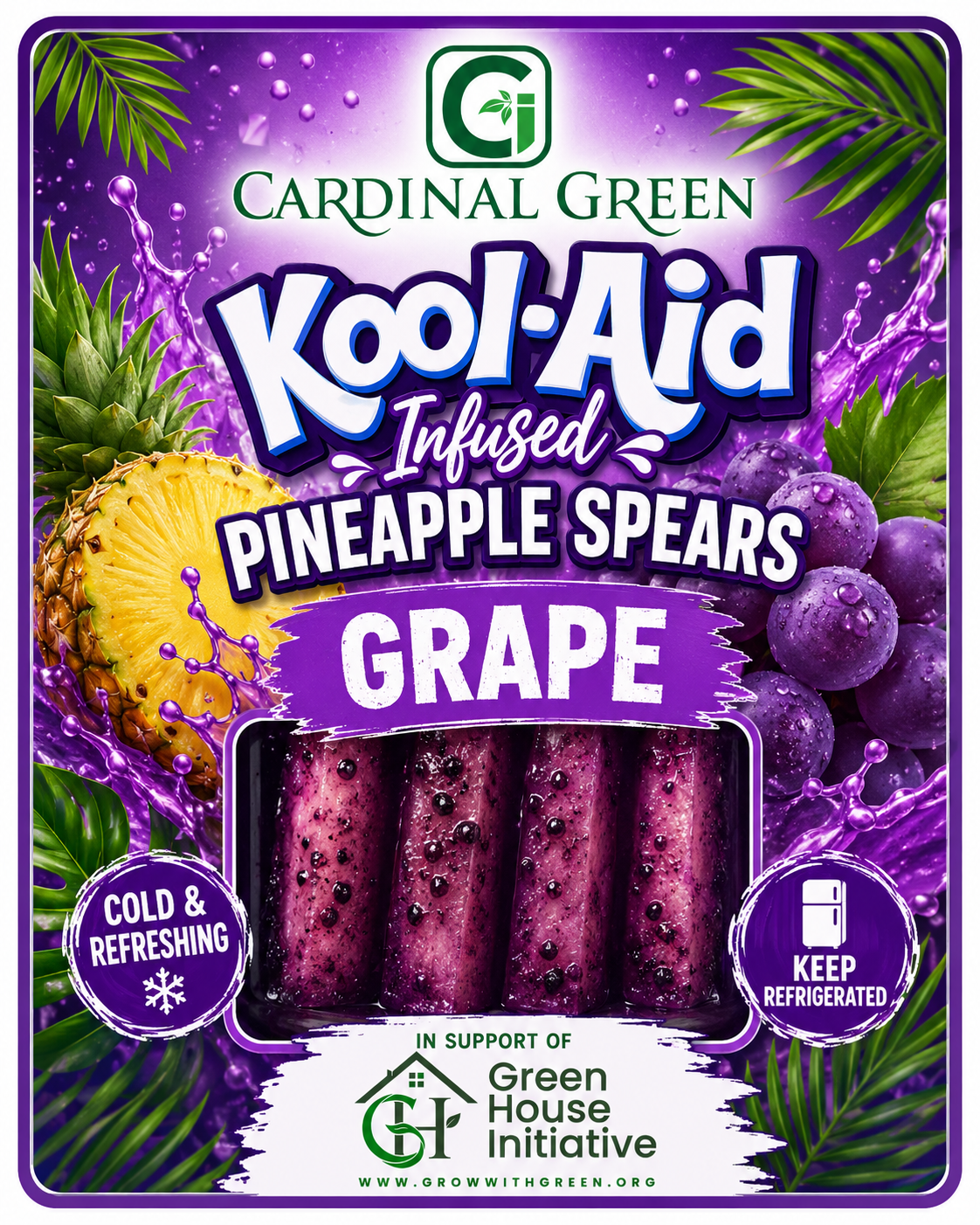 Kool-Aid Infused Pineapple Spears — Summer Fundraiser