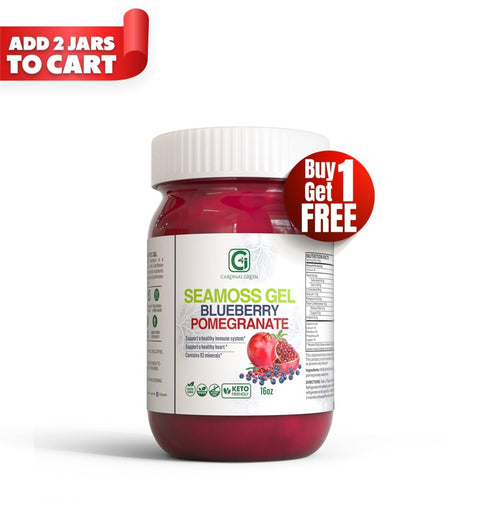 Blueberry Pomegranate Sea Moss Gel - CGI Green