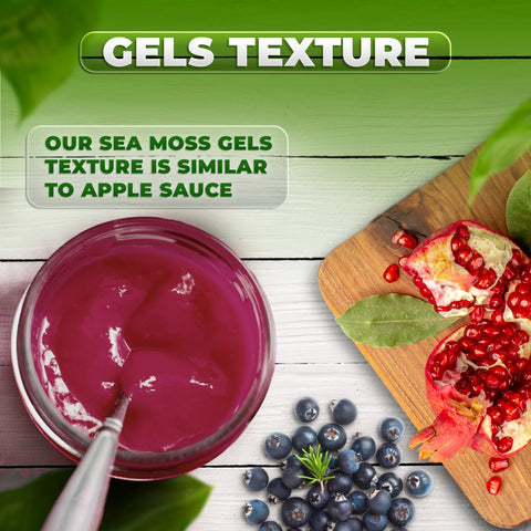 Blueberry Pomegranate Sea Moss Gel - CGI Green