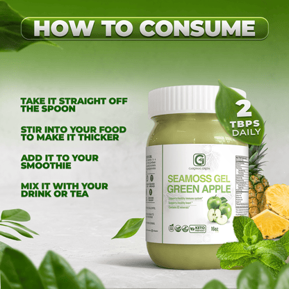 Green Apple Sea Moss Gel - CGI Green