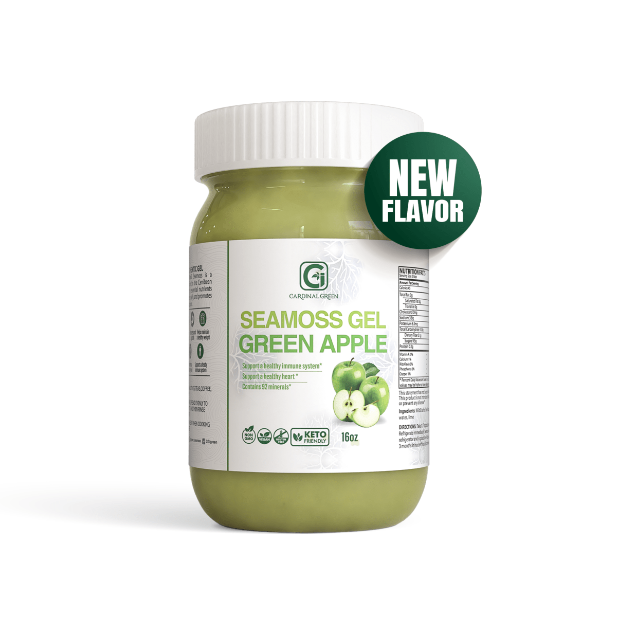Green Apple Sea Moss Gel - CGI Green