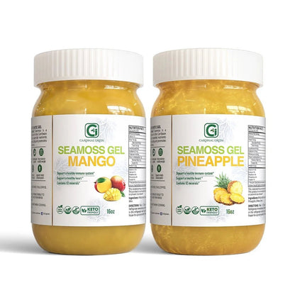 Mango + Pineapple Sea Moss Gel - CGI Green