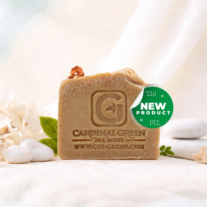 Turmeric Sweet Orange Sea Moss Soap CGI Green