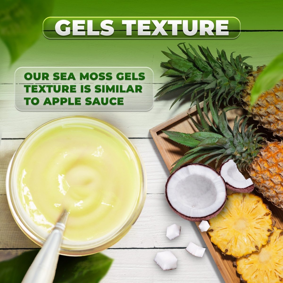 Pina Colada Sea Moss Gel - CGI Green