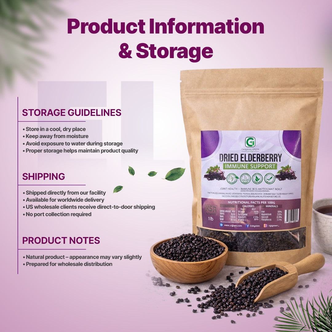 5lb - 30lb+ Dried  Elderberries Whole - Bulk Orders - Wholesale