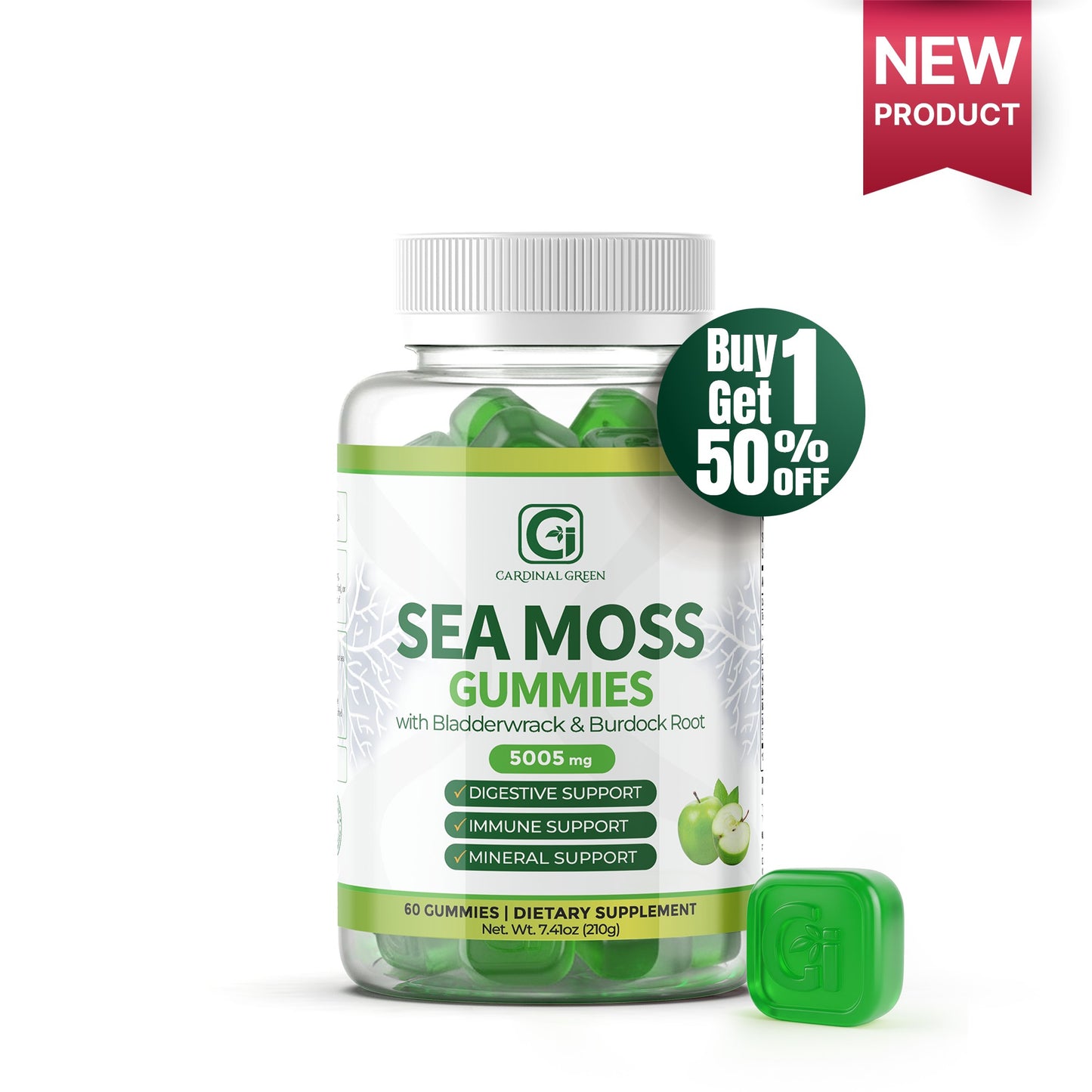 Green Apple Sea Moss Gummies