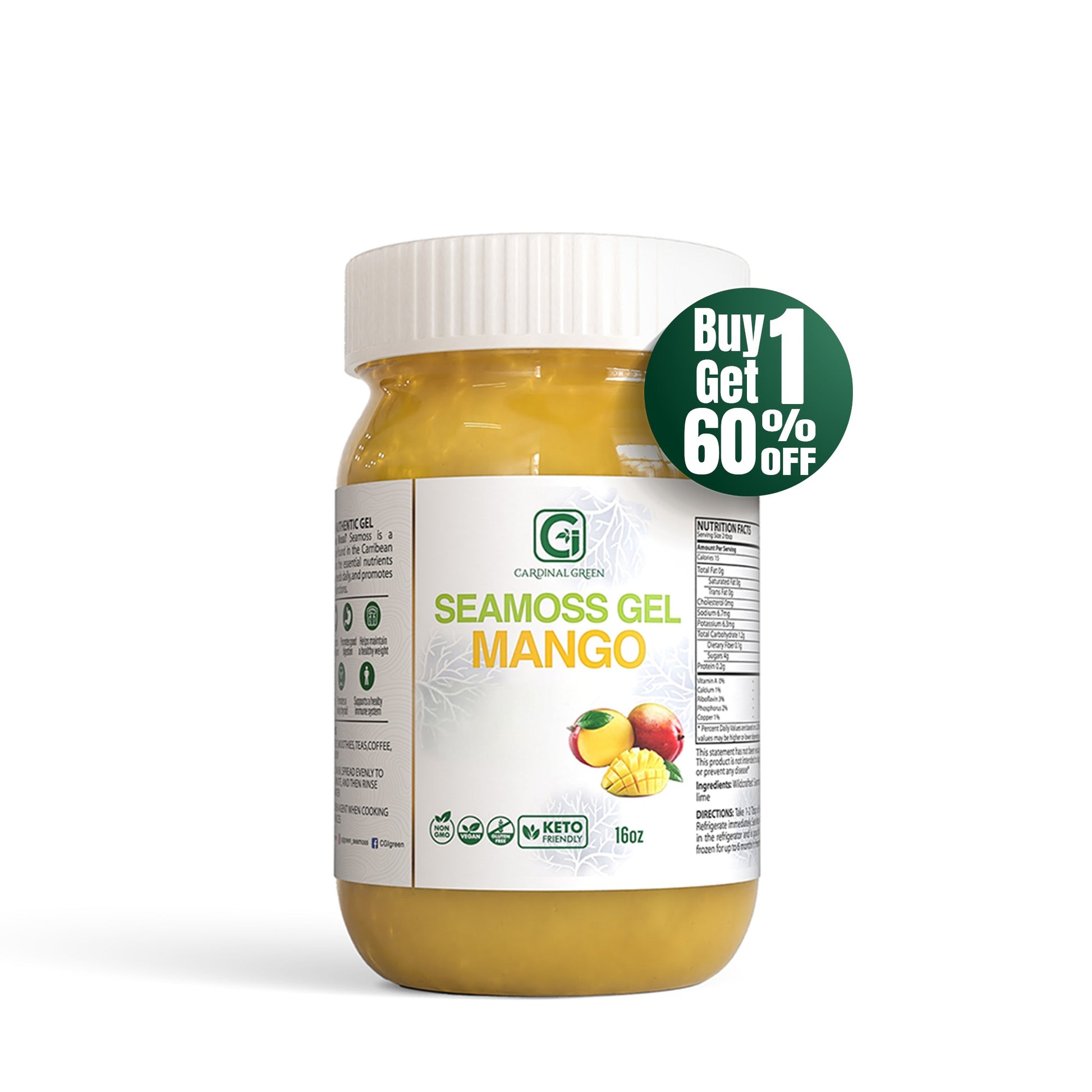 Mango Sea Moss Gel | Superfood for Daily Nutrition
