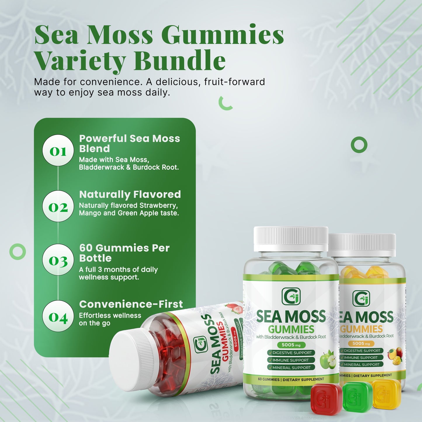 Sea Moss Gummies Variety Bundle