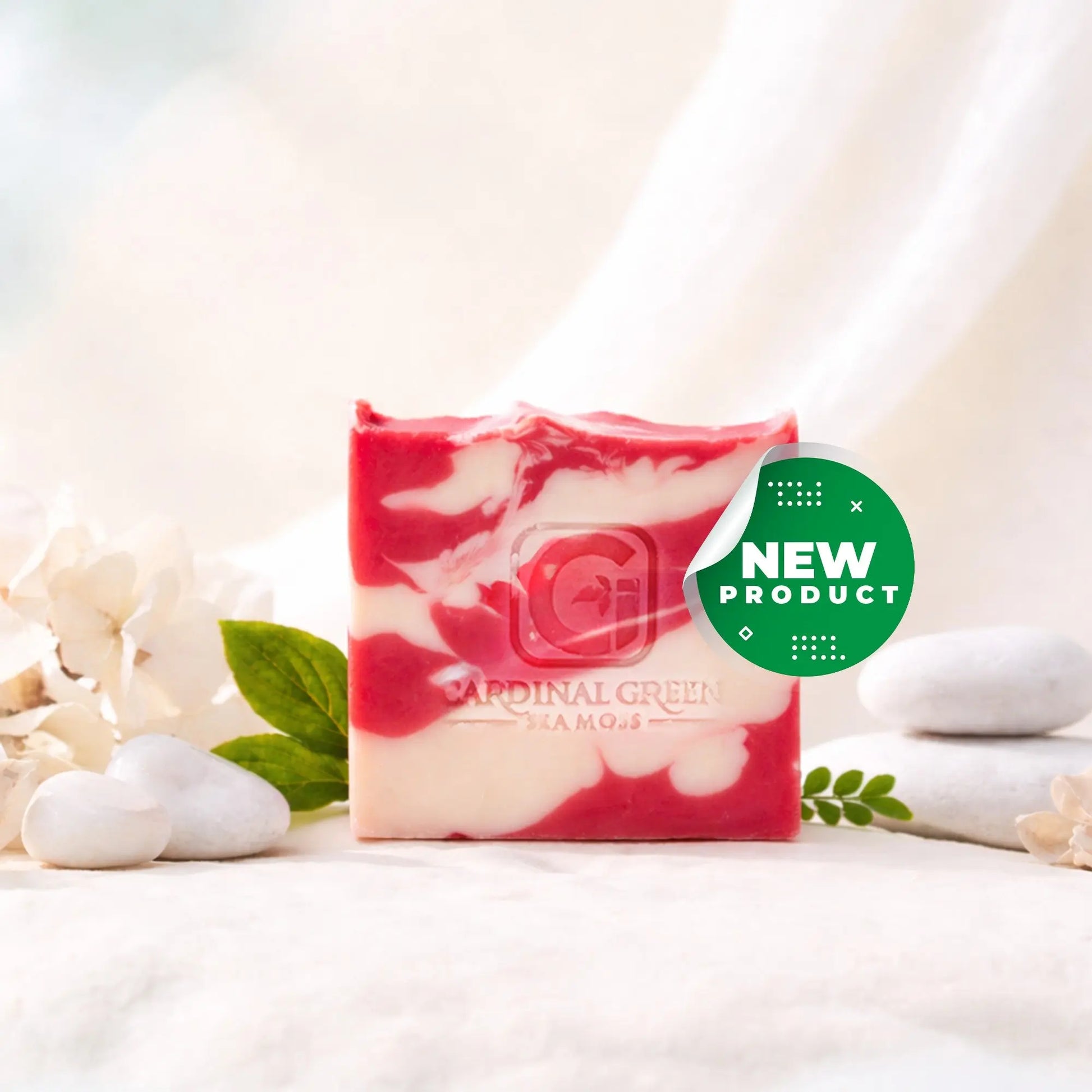 Red Velvet Sea Moss Soap CGI Green