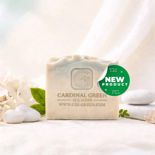 Shea Butter Sea Moss Soap (Fragrance Free) CGI Green
