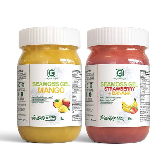 Strawberry Banana + Mango Sea Moss Gel - CGI Green