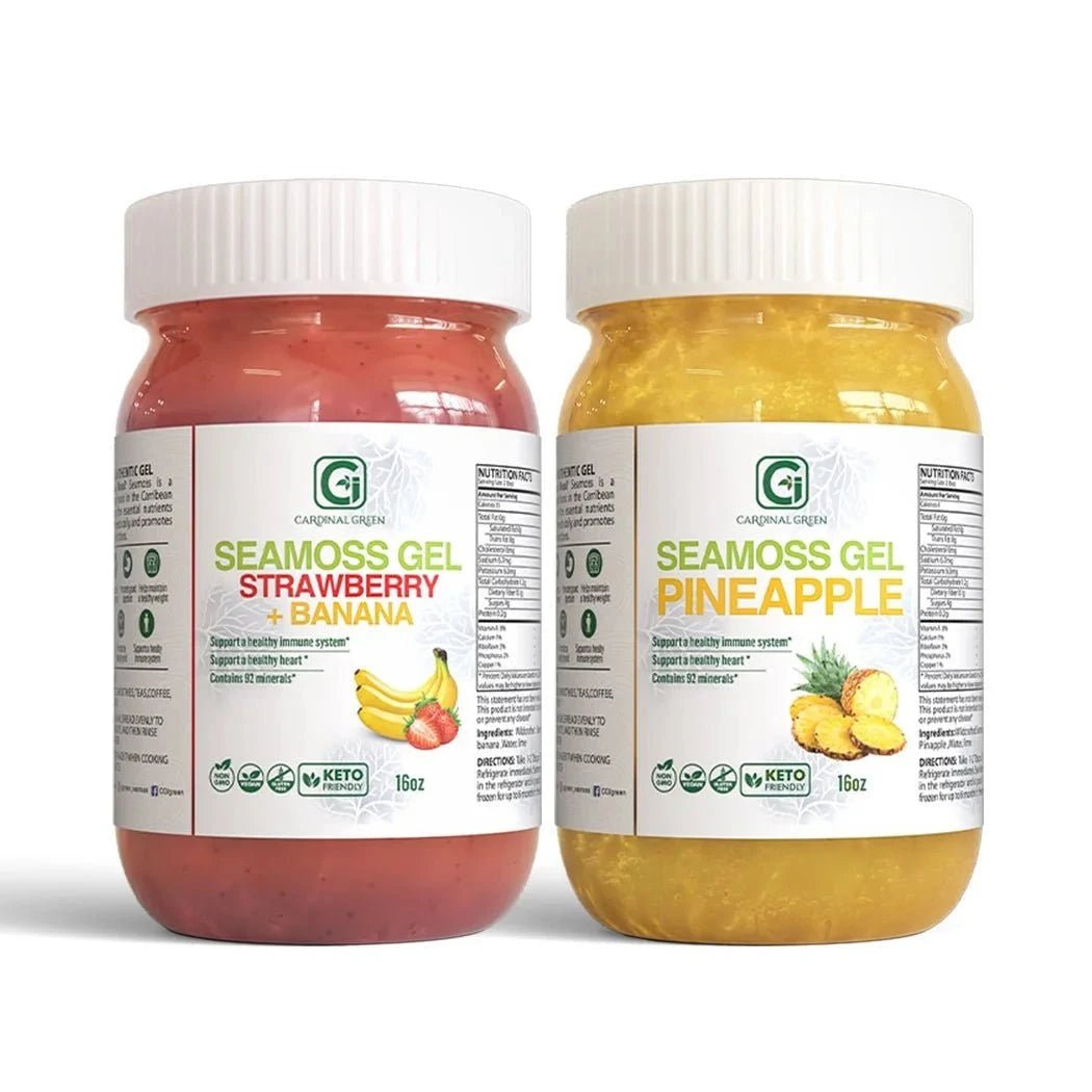 Strawberry Banana + Pineapple Sea Moss Gel - CGI Green