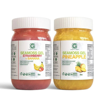 Strawberry Banana + Pineapple Sea Moss Gel - CGI Green