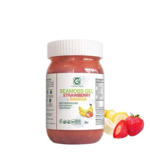 Strawberry Banana Sea Moss Gel - CGI Green