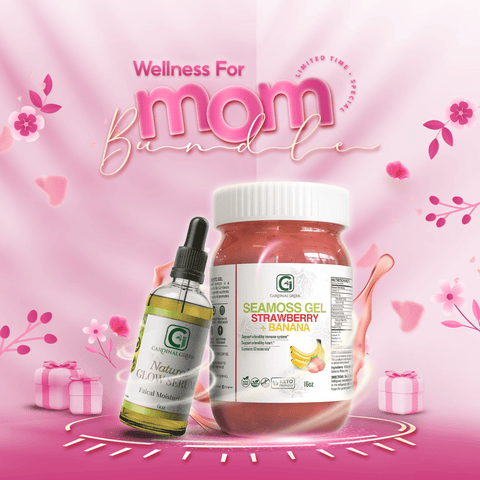 Strawberry Banana Sea Moss Gel + Glow Serum - CGI Green
