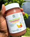 1-16oz Strawberry Banana & Mango Sea Moss Gel - CGI Green