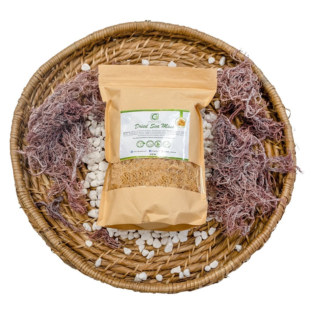 1/2 lb Gold Dried Natural Sea Moss - CGI Green