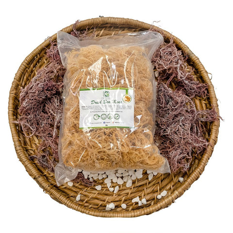 1lb Gold Dried Natural Sea Moss - CGI Green