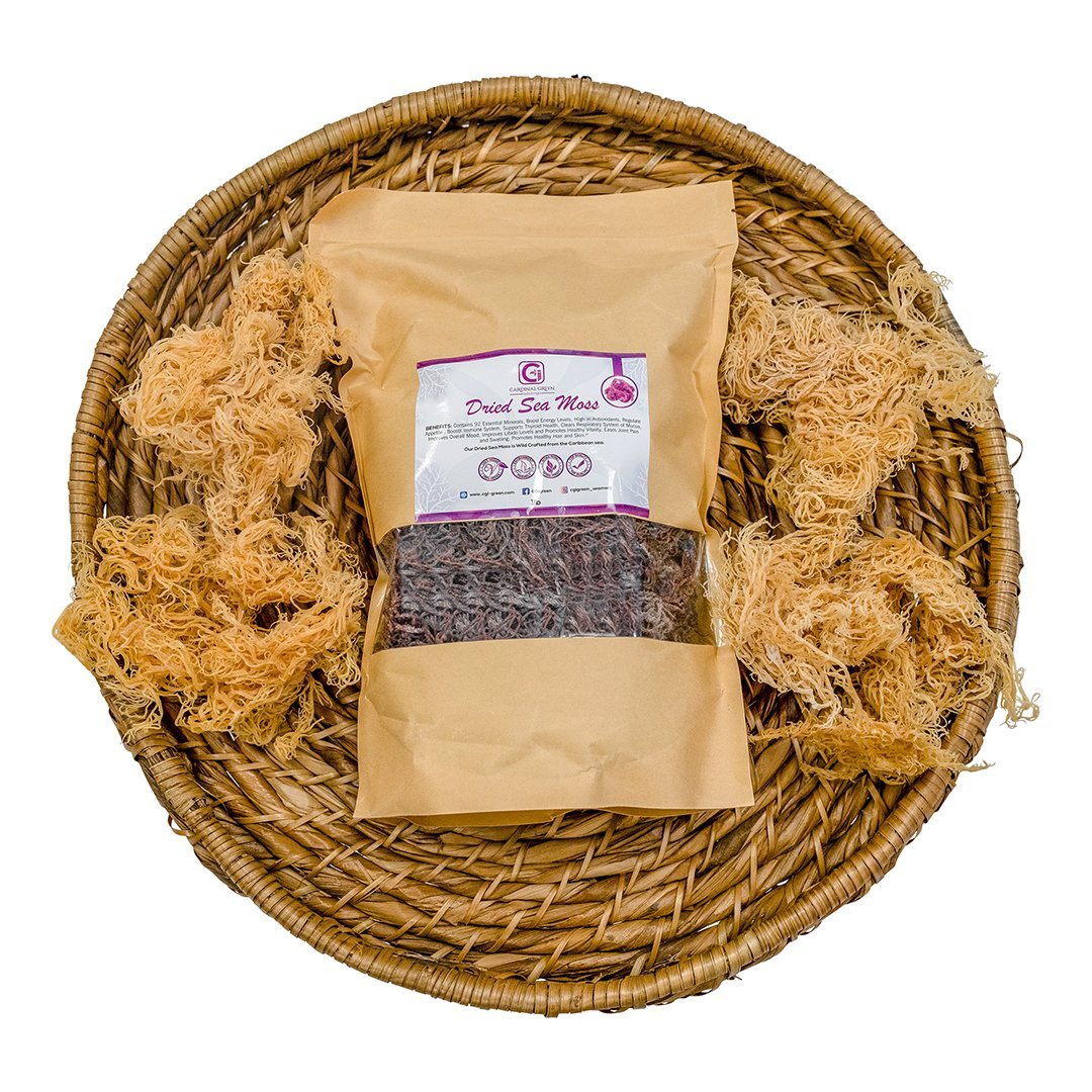1lb Purple Dried Natural Sea Moss - CGI Green