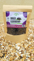4oz Dried Elderberries, Whole - CGI Green