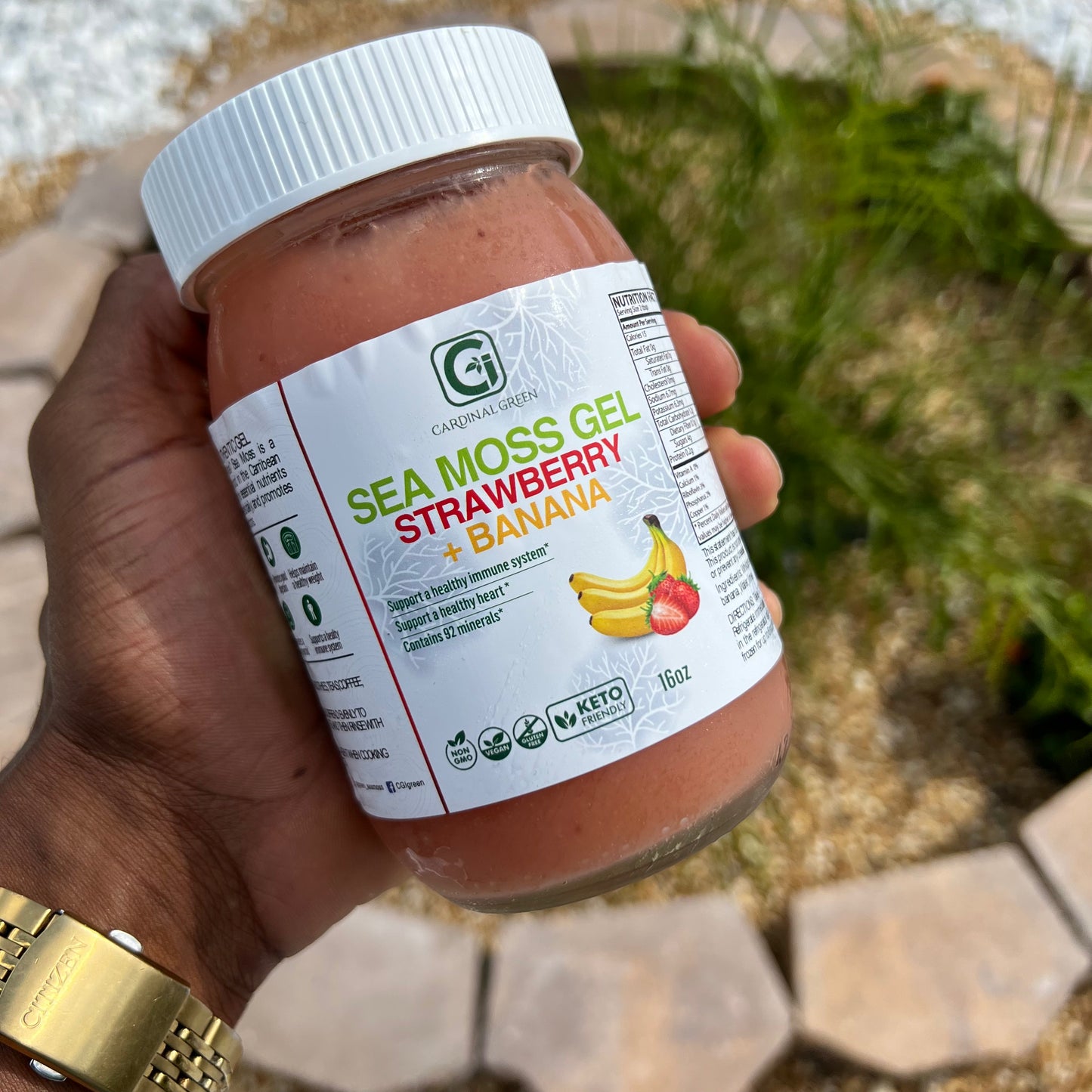 Strawberry Banana Sea Moss Gel