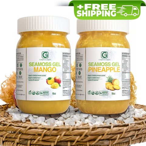 Mango & Pineapple Sea Moss Gel - CGI Green