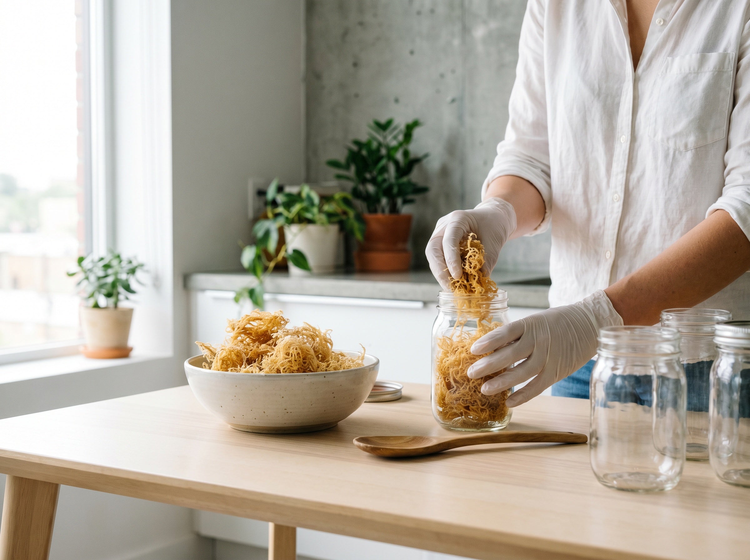 Packaging dried sea moss
