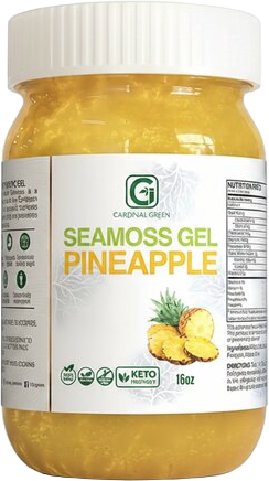 Pineapple Fruit-Infused SeaMoss Gel, 16oz jar