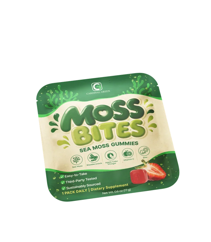 A single Moss Bites daily snack pack